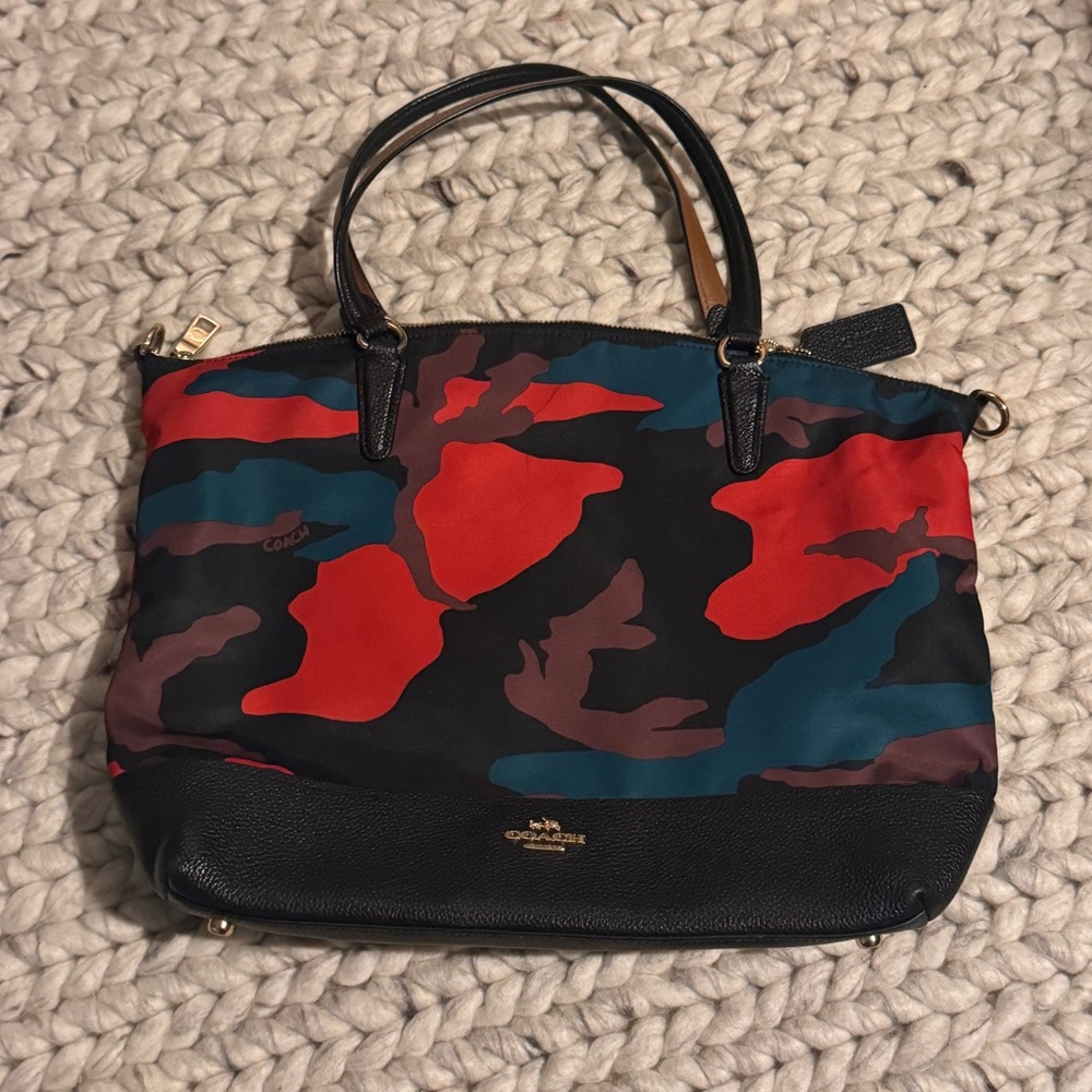 COACH-RARE CAMO HOBO